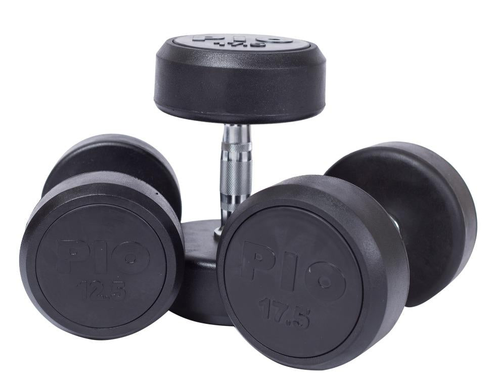 Dumbbells (Rubber) Pairs FULL SET 2.5kg - 50kg